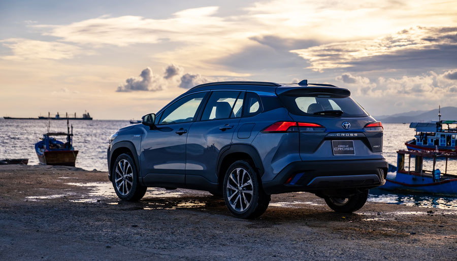 Góc nhìn từ phía sau xe