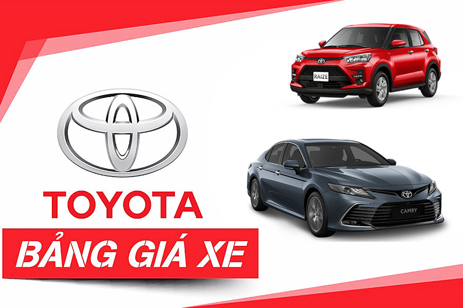 Bảng giá xe Toyota Ninh Kiều CN Thủ Đức