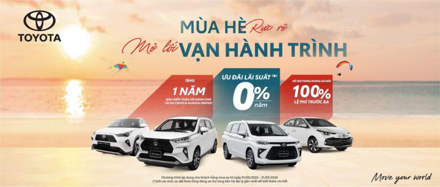 Ưu đãi xe Toyota tại Cần Thơ tháng 5/2026 mới nhất